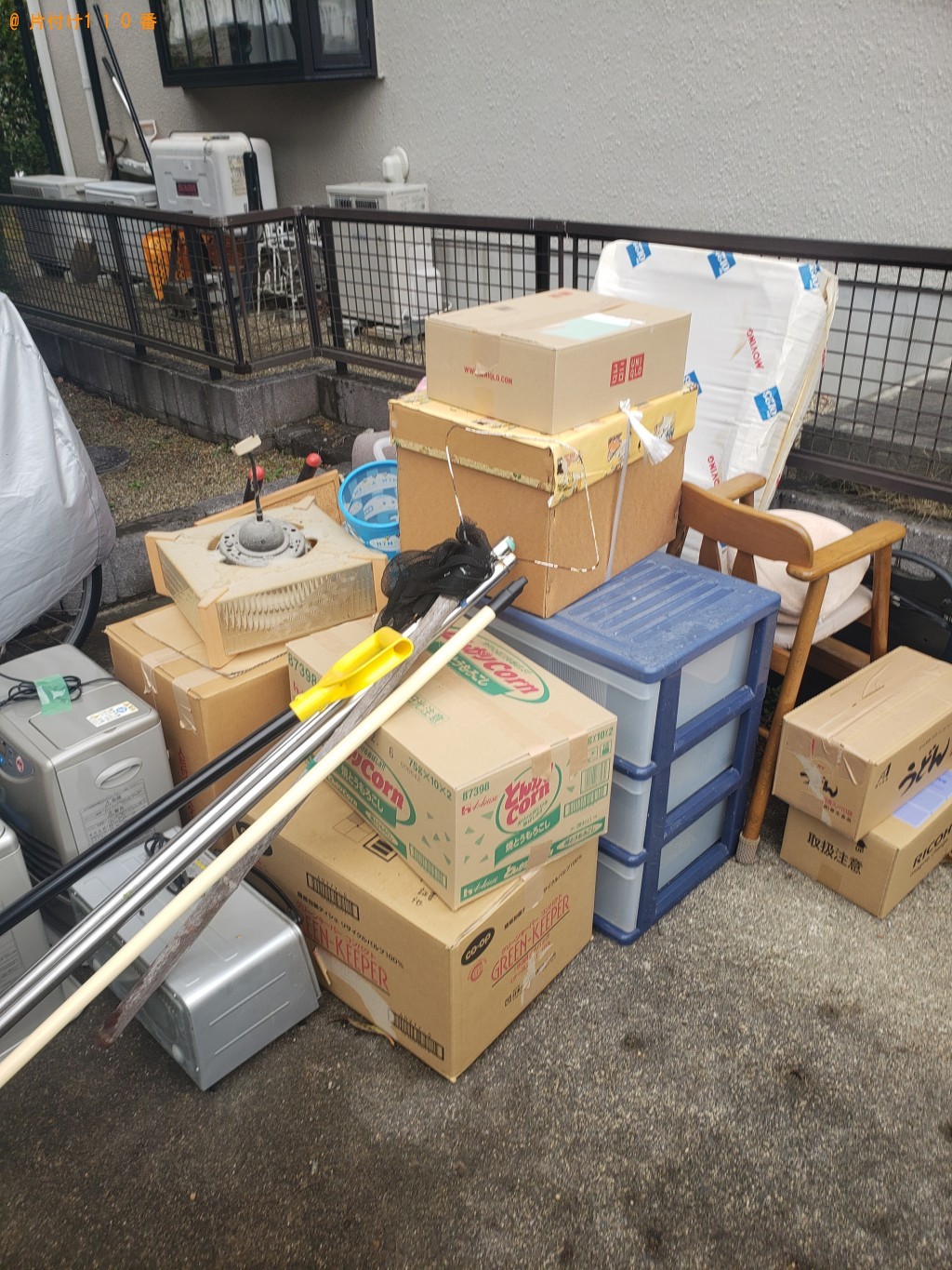 【石狩市】プラスチックの三段ボックス、椅子等の回収・処分ご依頼