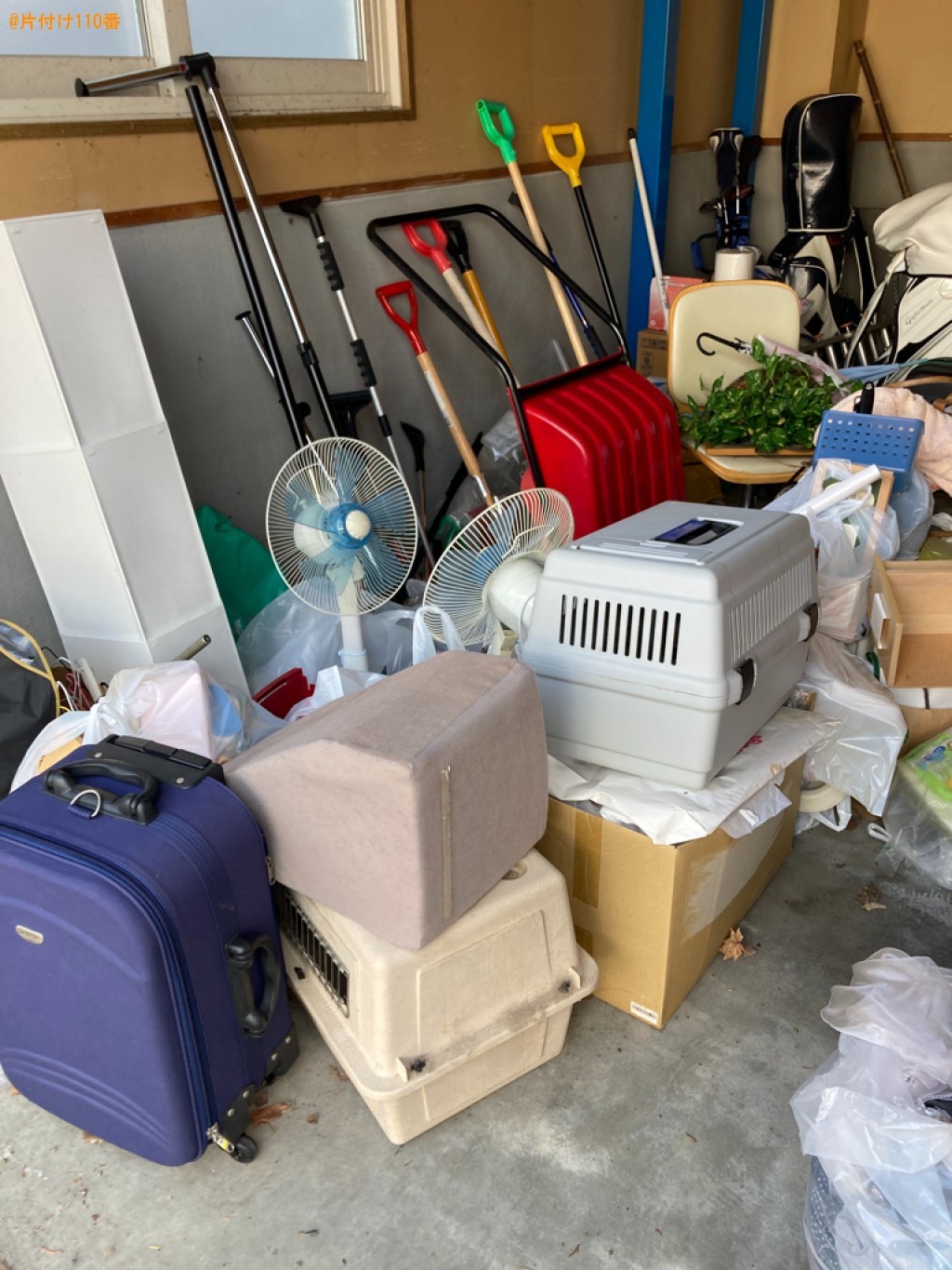 【札幌市清田区】扇風機、ゴルフバッグ、スーツケース等の回収・処分