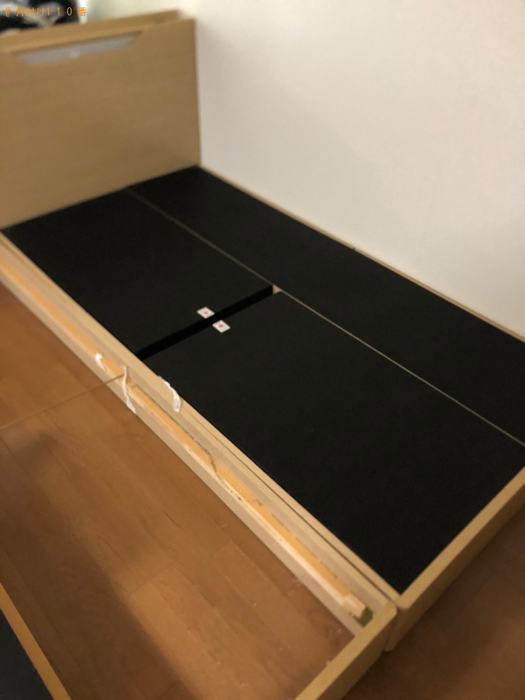 【札幌市中央区】シングルベッドの回収・処分ご依頼　お客様の声