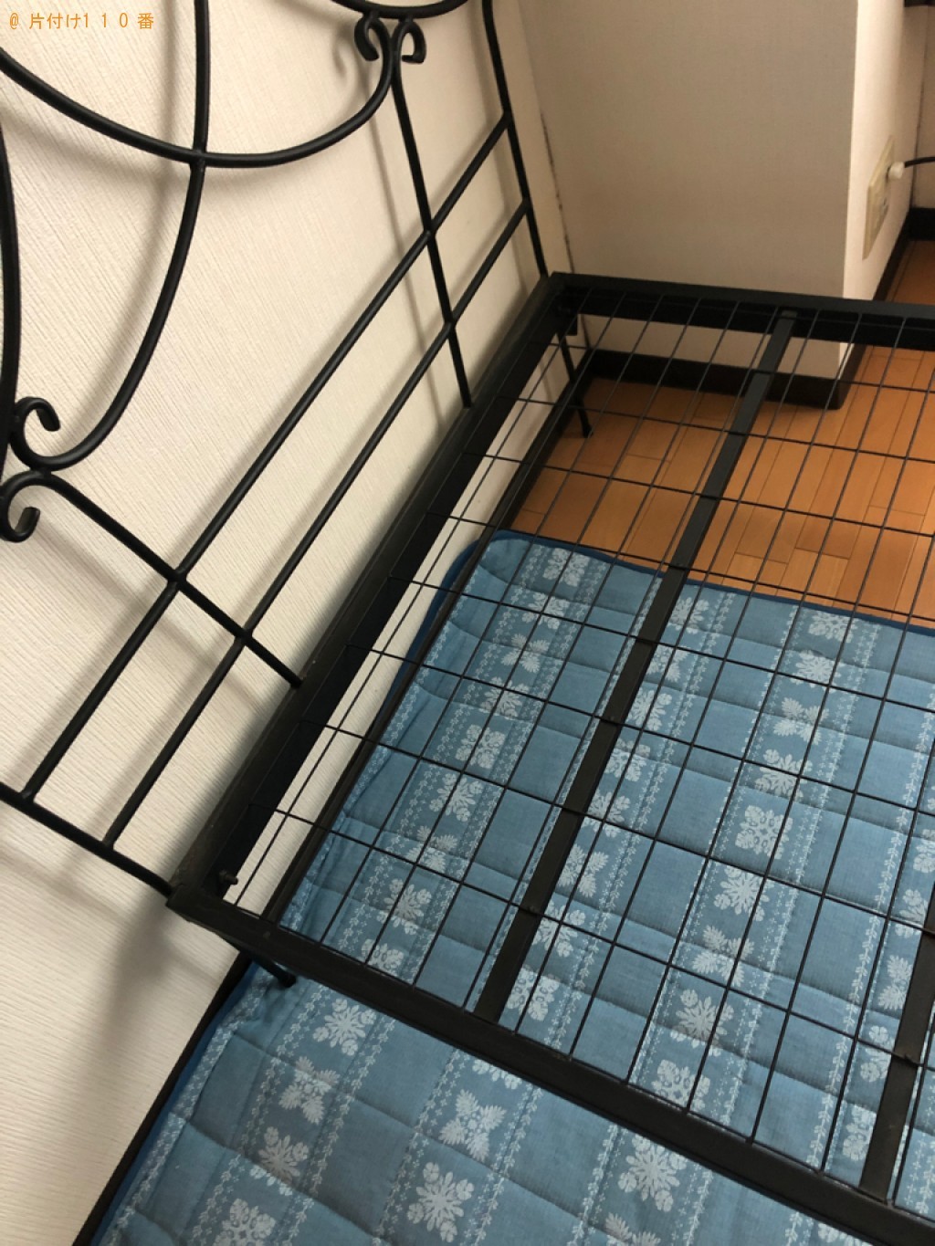 【札幌市北区】マットレス付きシングルベッド、衣装ケース等の回収