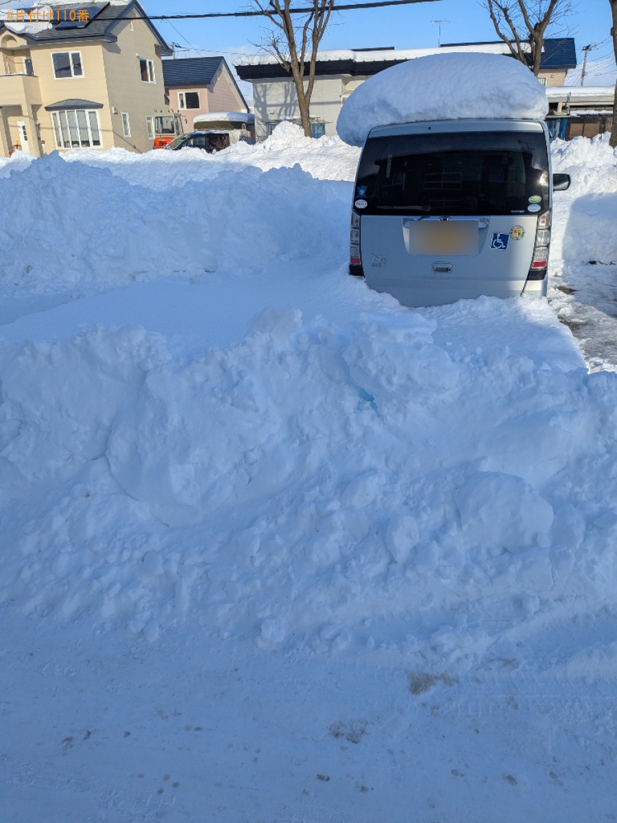 【河西郡芽室町】雪かき作業ご依頼　お客様の声