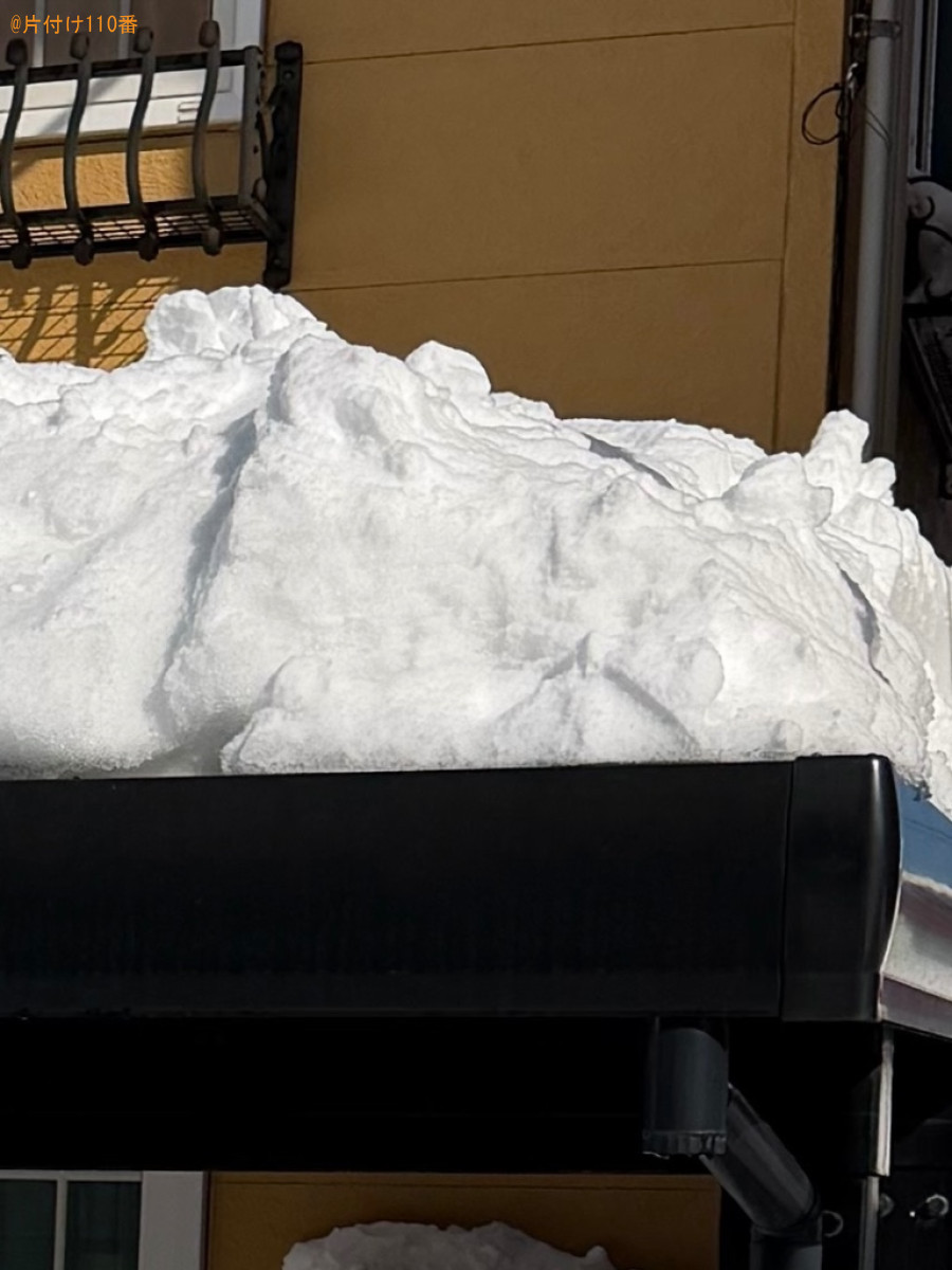 屋根の雪下ろし作業ご依頼　お客様の声
